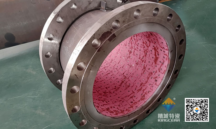 湖南腾博汇游戏官网耐磨陶瓷焊接受道