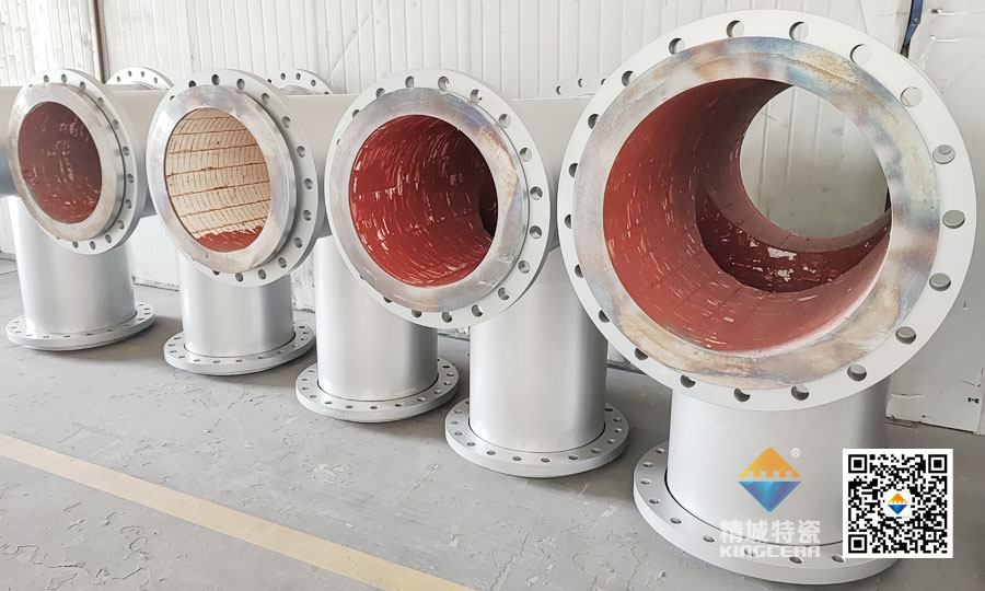 湖南腾博汇游戏官网耐磨陶瓷内衬三通管道